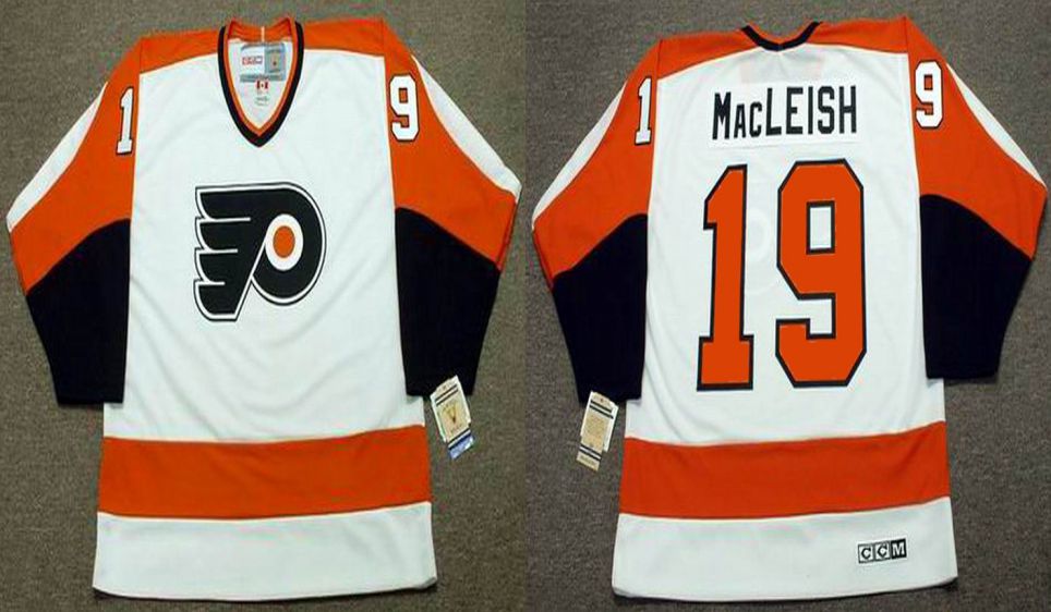 2019 Men Philadelphia Flyers #19 Macleish White CCM NHL jerseys->philadelphia flyers->NHL Jersey